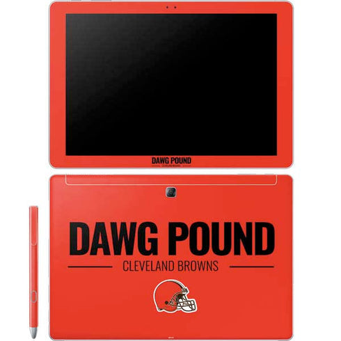 NFL Cleveland Browns Team Motto Galaxy Book 12in Skin